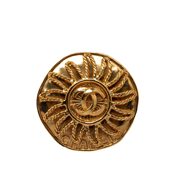 Chanel CC Brooch Gold - GABY PARIS