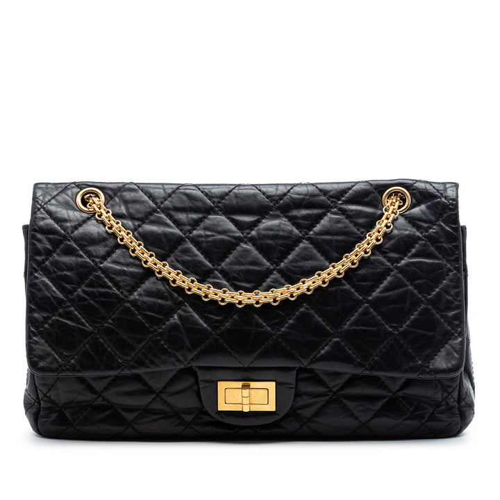 Chanel Matelassé vieilli Cuir de veau Reissue 2.55 Double rabat 227
