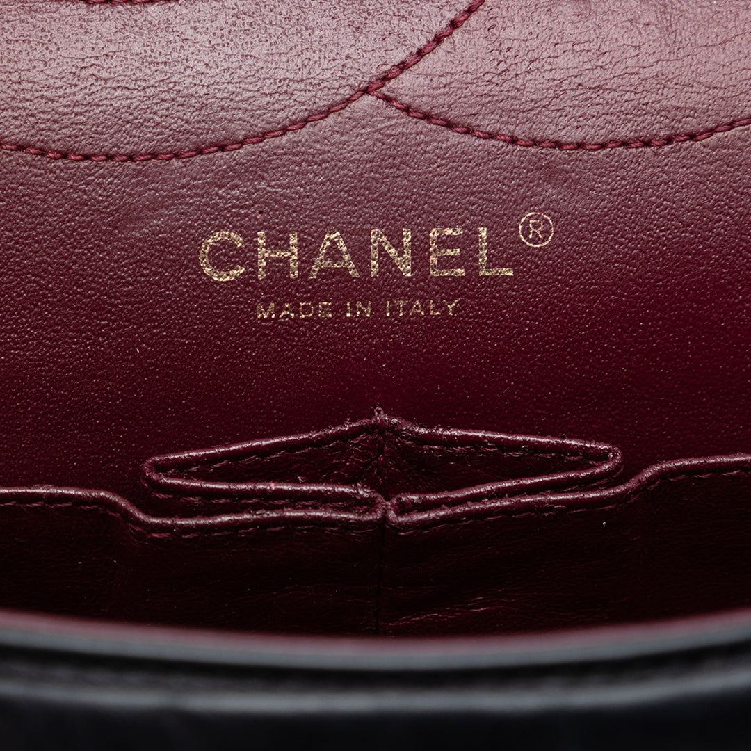 Chanel Matelassé vieilli Cuir de veau Reissue 2.55 Double rabat 227