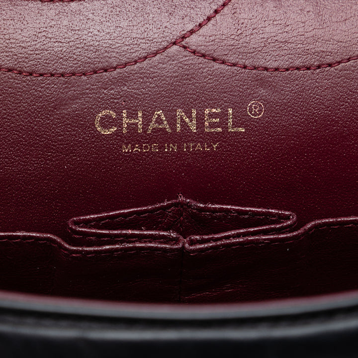 Chanel Matelassé vieilli Cuir de veau Reissue 2.55 Double rabat 227
