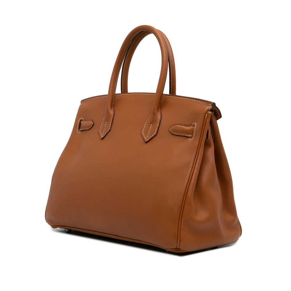 Barenia Faubourg Birkin Retourne 30 Brown - Gaby Paris