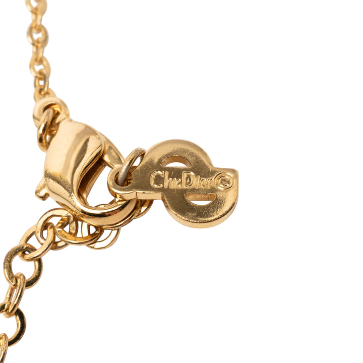 Dior plaqué Heart Cristal Pendant Collier – GABY PARIS Authentique