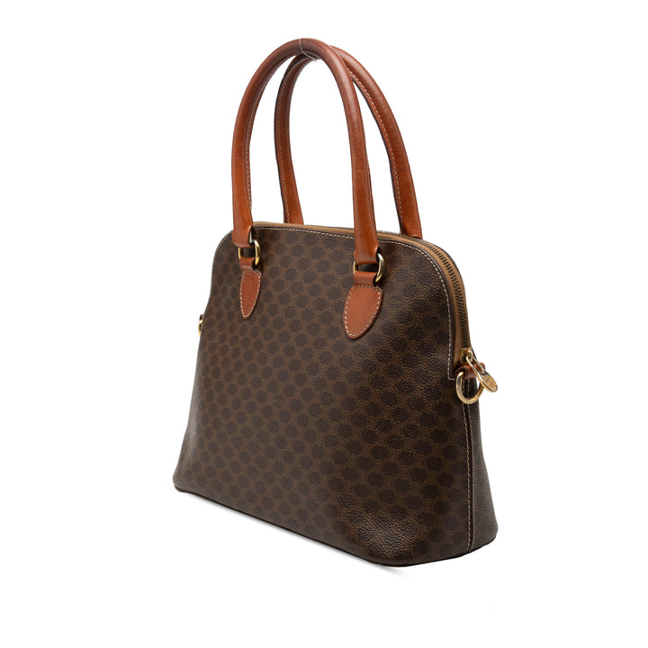 Celine Macadam Coated Toile Dome Sac