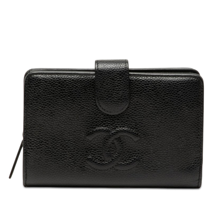 Chanel CC Caviar Bifold Portefeuille