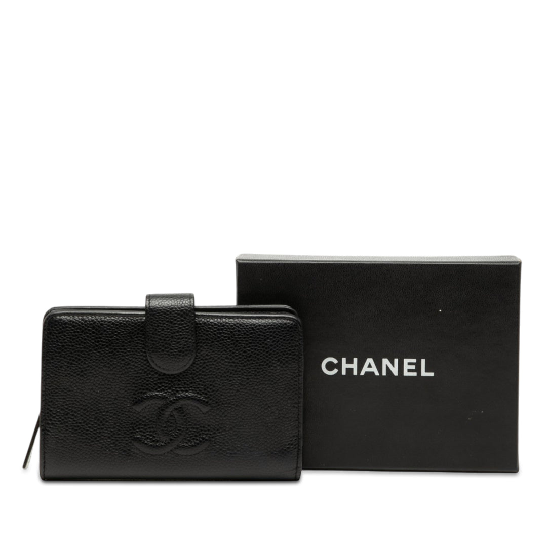 Chanel CC Caviar Bifold Portefeuille