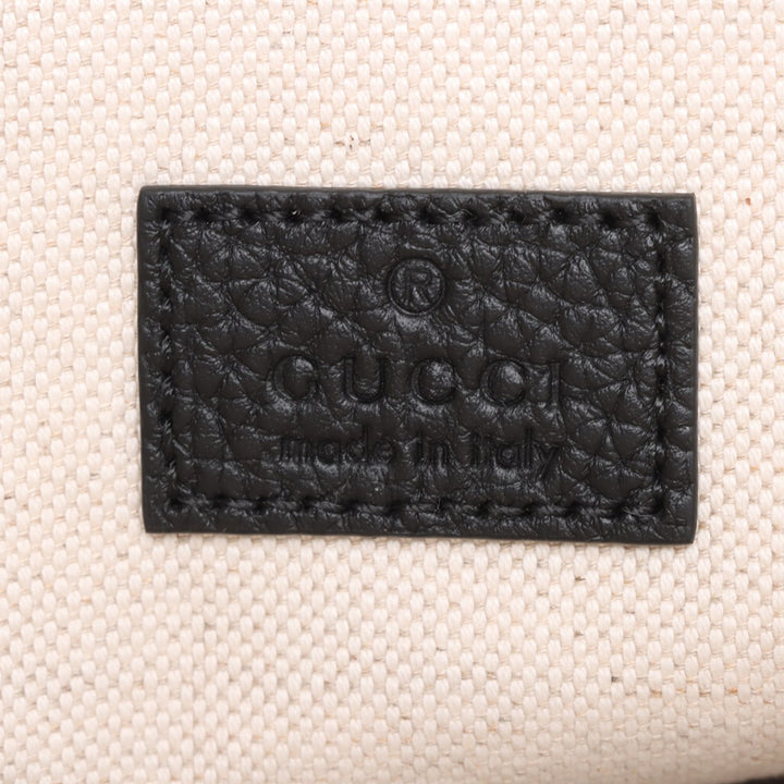 GG Pochette Jumbo Cuir de veau Noir