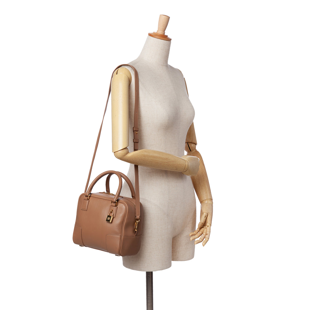 LOEWE Cuir Amazona Square 19 Marron