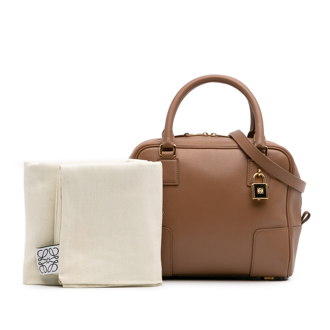 LOEWE Cuir Amazona Square 19 Marron