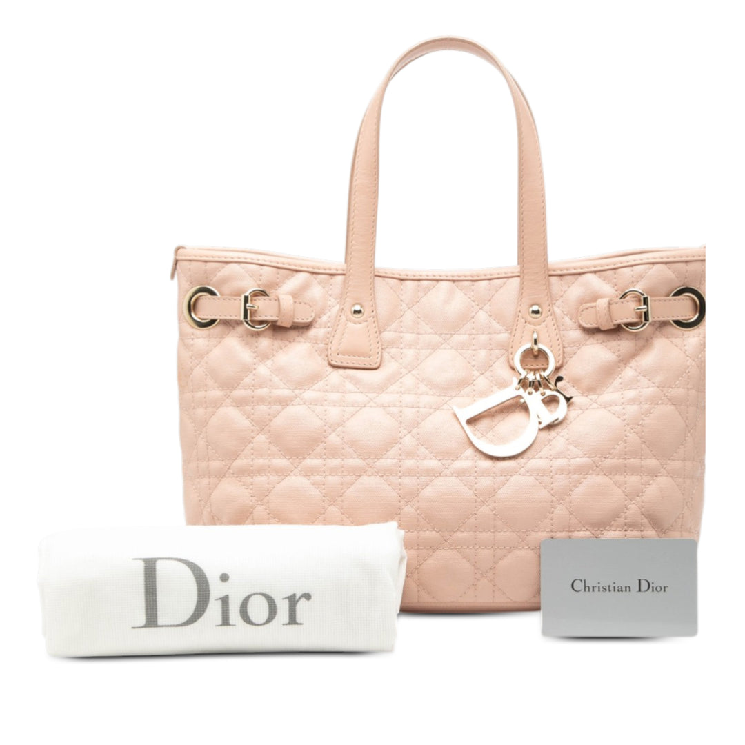 Dior Medium Coated Toile Cannage Panarea Cabas
