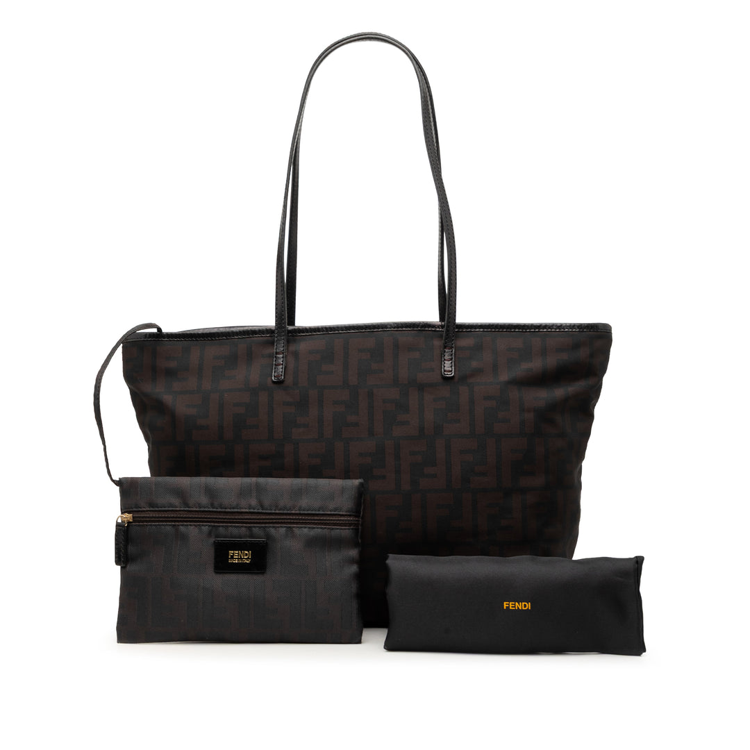 Fendi Small Zucca Nylon Roll Cabas