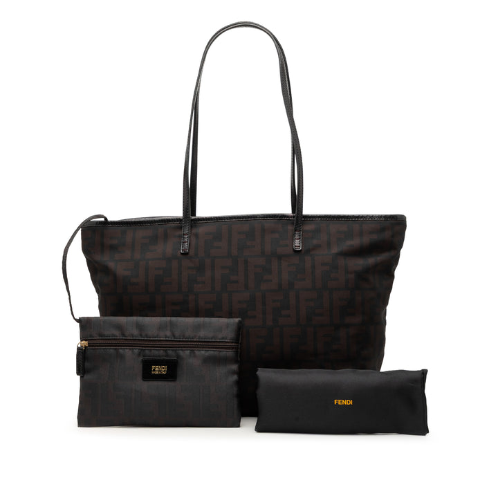 Fendi Small Zucca Nylon Roll Cabas