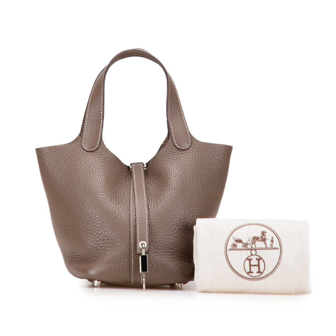 Hermès Clemence Picotin Lock 18 Marron – GABY PARIS Authentique