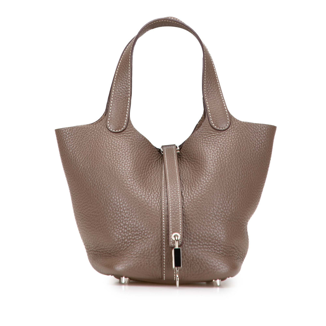Hermès Clemence Picotin Lock 18 Marron – GABY PARIS Authentique