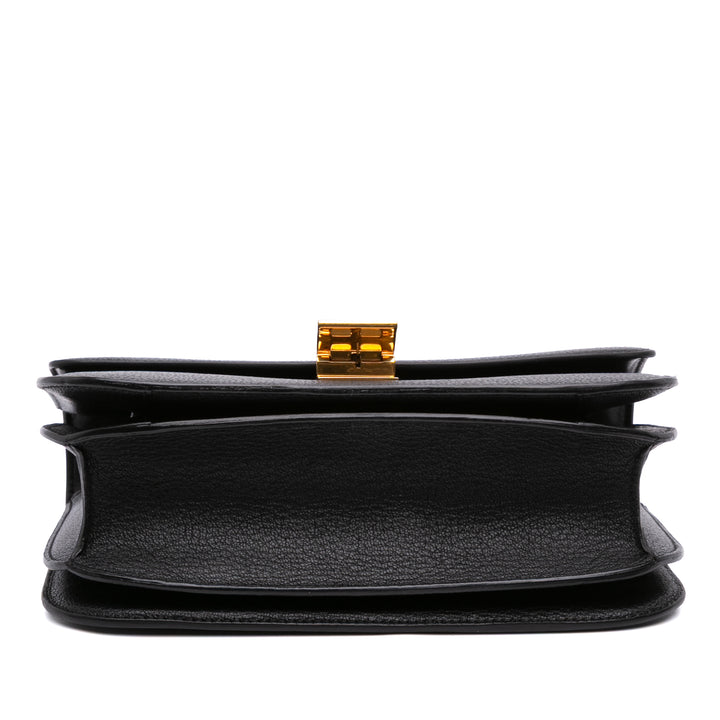 Celine Medium Cuir de veau Classic Boîte Noir