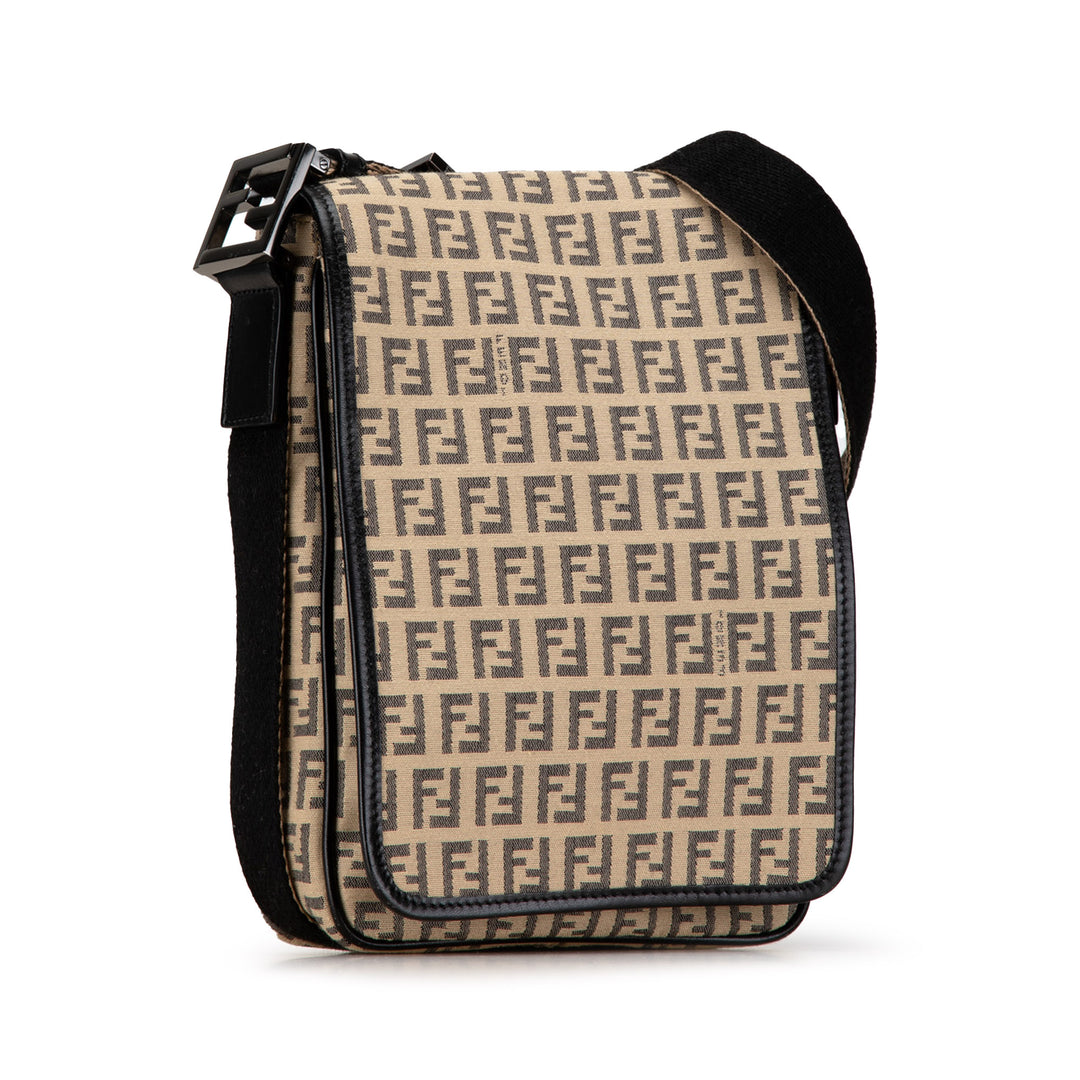 Fendi Zucchino Toile Sac porté croisé