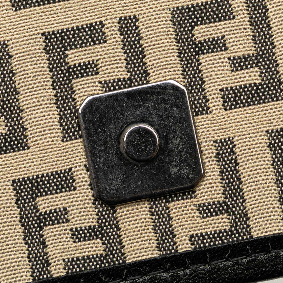 Fendi Zucchino Toile Sac porté croisé