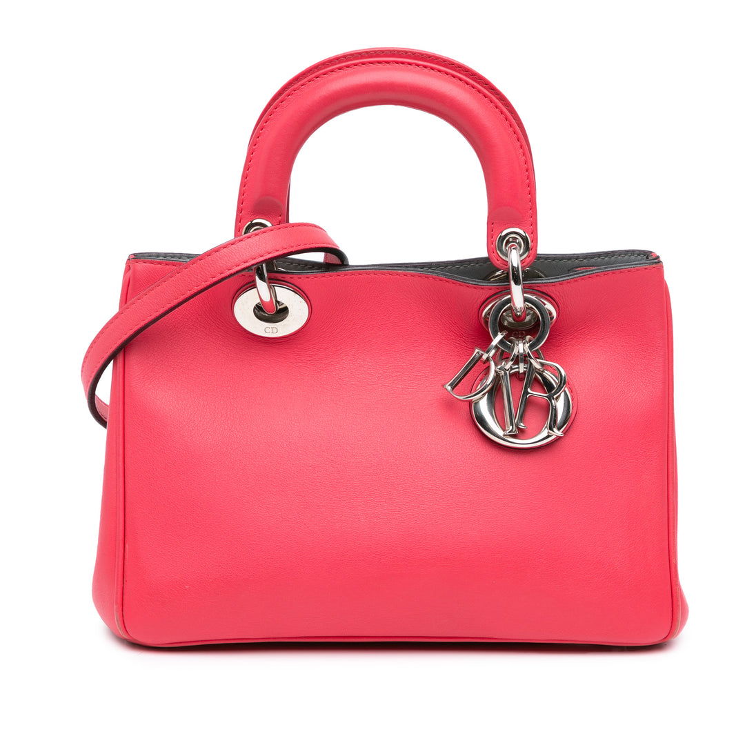 Small Leather Diorissimo Satchel Pink - Gaby Paris