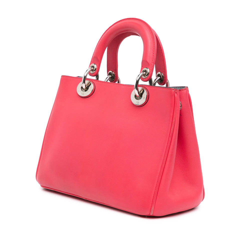 Small Leather Diorissimo Satchel Pink - Gaby Paris