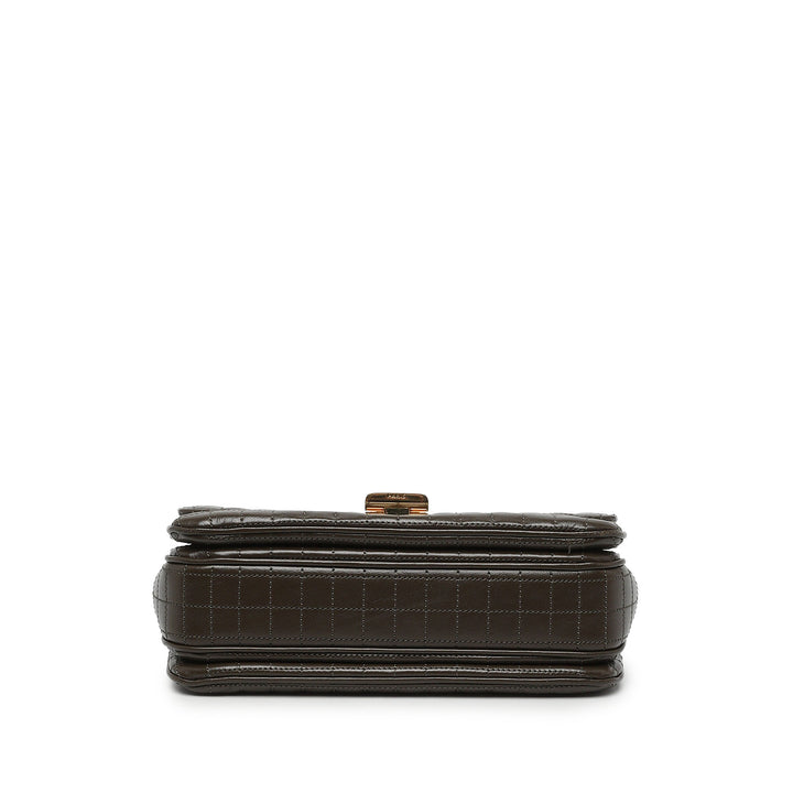 Celine Sac bandoulière Matelassé C Moyen Cuir de veau Marron – vue 3 – GABY PARIS