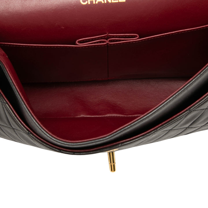 Chanel Classic Double rabat Moyen Cuir d'agneau Noir – vue 4 – GABY PARIS