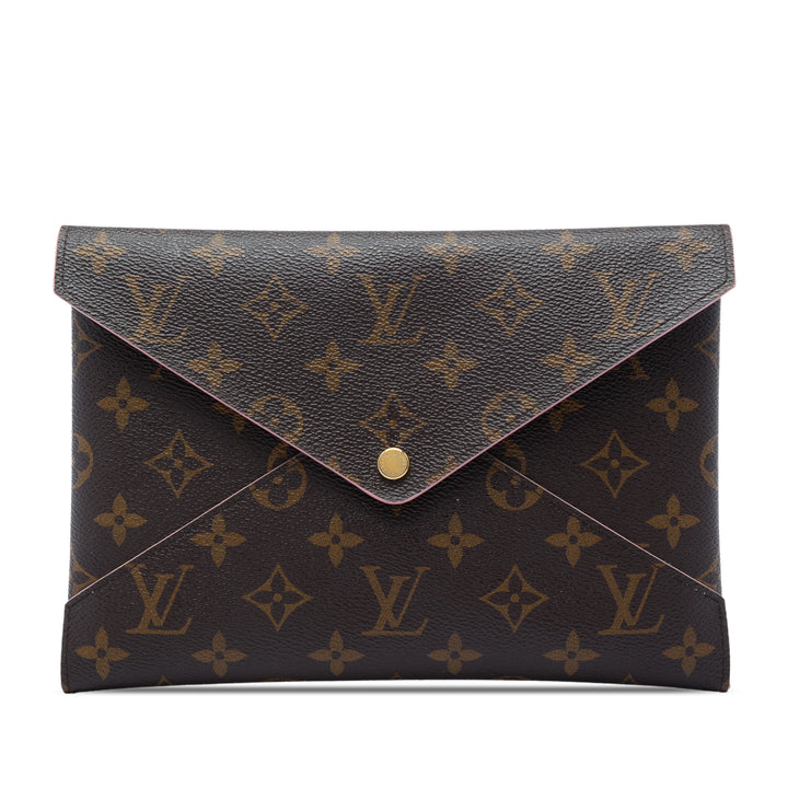 Pochette Kirigami GM Monogram Marron