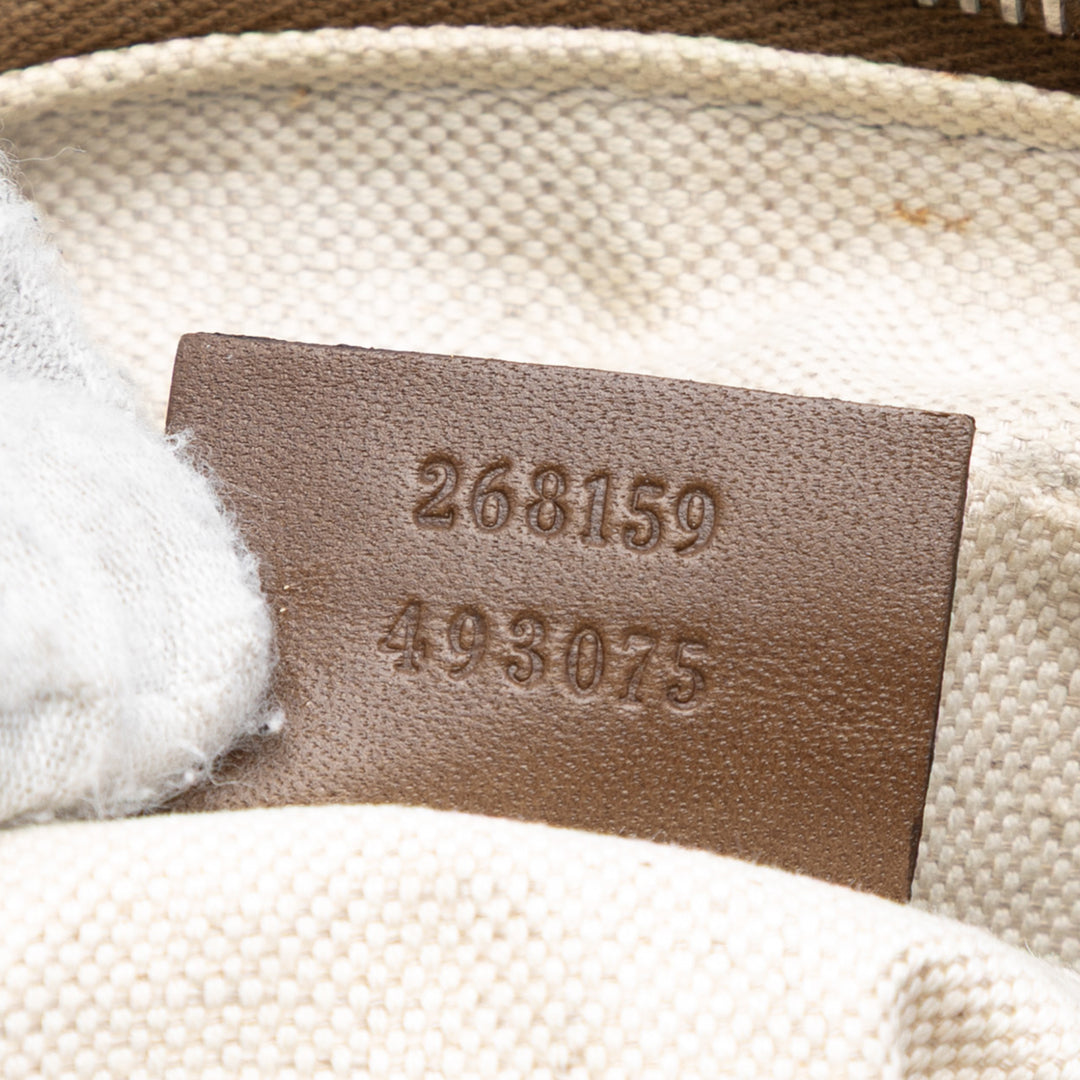 Gucci Diamante Coated Toile Zip Sac porté croisé