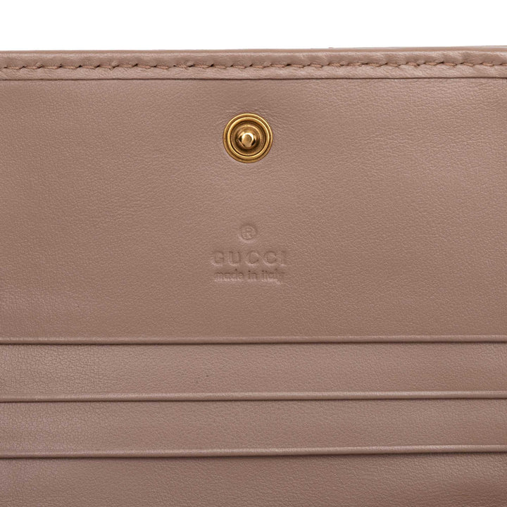 Gucci Portefeuille GG Marmont Matelasse Compact Cuir de veau Marron – vue 5 – GABY PARIS
