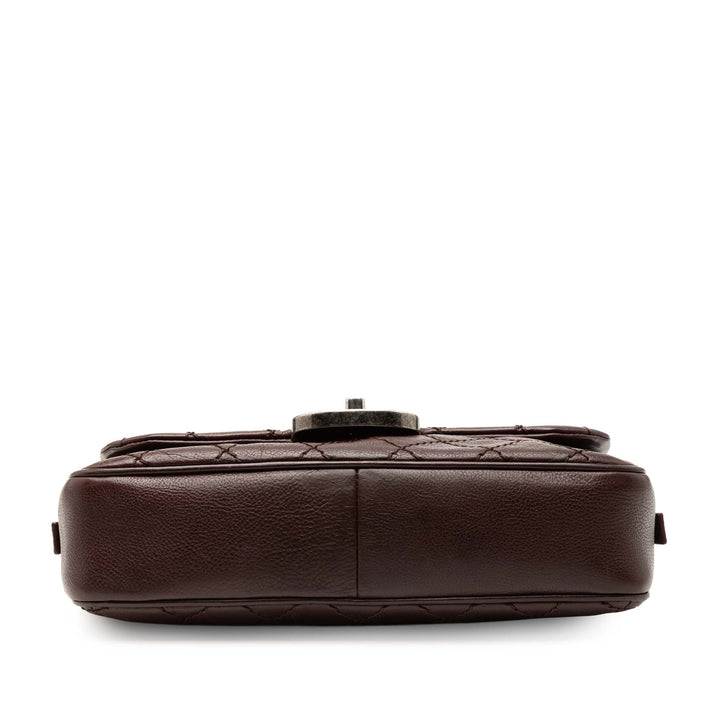 Chanel Paris Edinburgh Medium Cuir de veau Coco Sporran à rabat