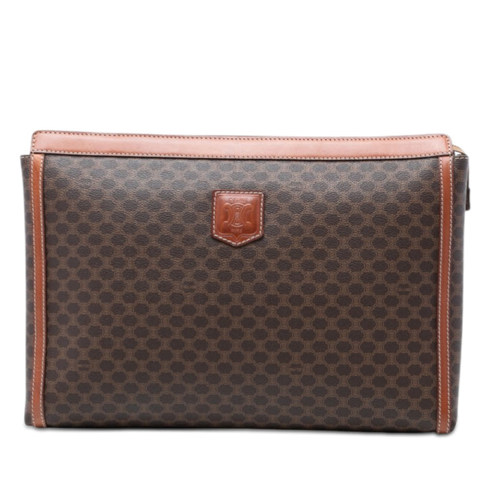 Celine Macadam Coated Toile Pochette