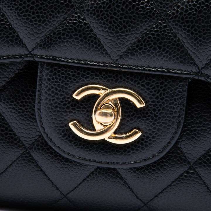 Chanel Classic Double rabat Jumbo Cuir caviar Noir – vue 5 – GABY PARIS