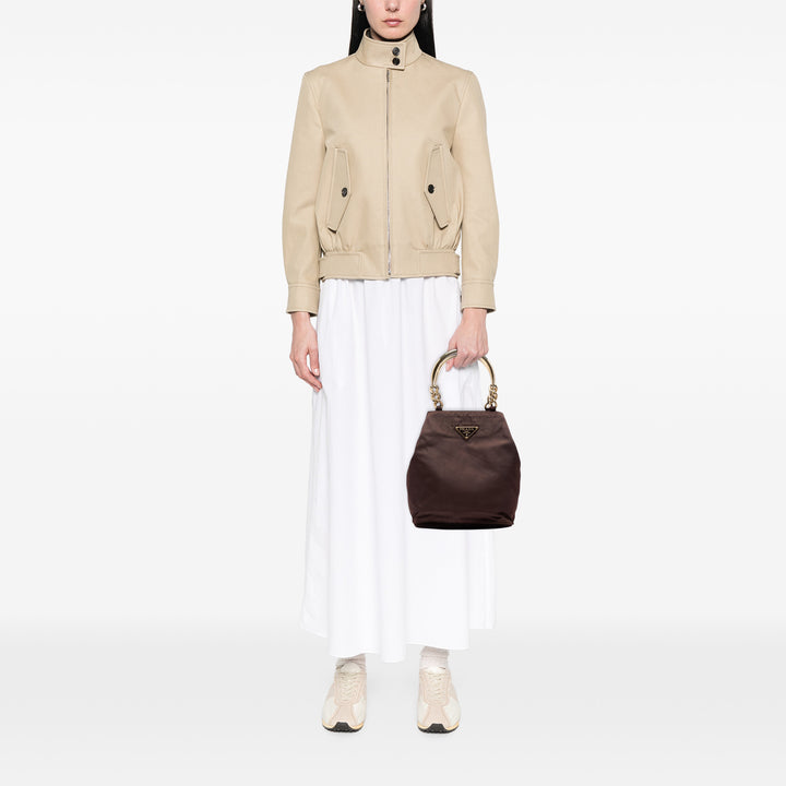 Prada Poignée Sac Nylon Tessuto