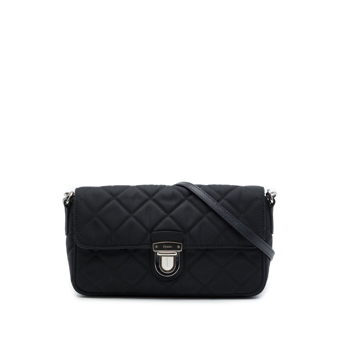 Prada Sac bandoulière Impuntu Tessuto Noir – vue principale – GABY PARIS