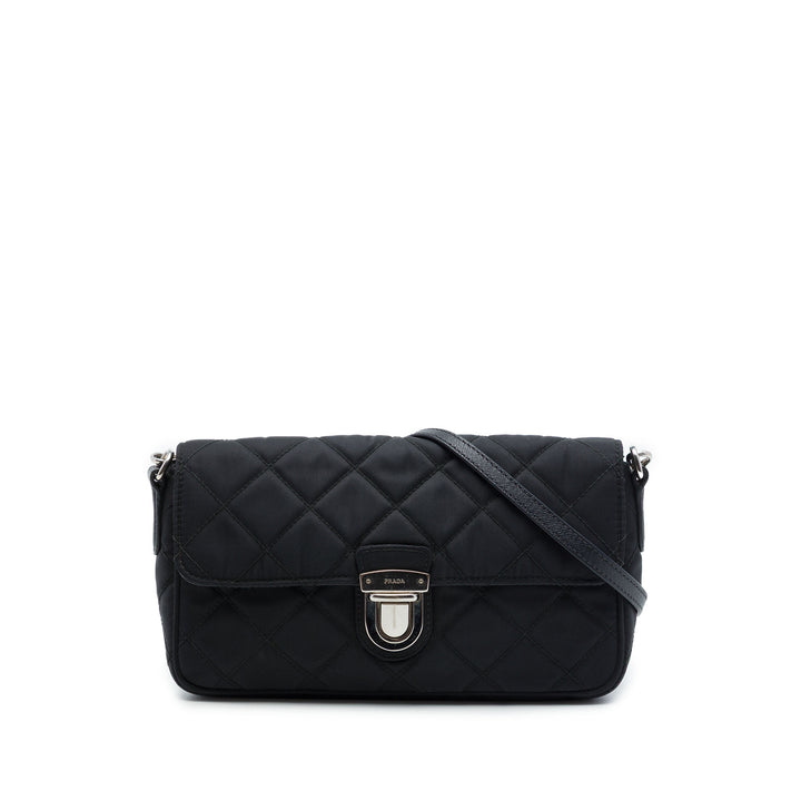 Prada Sac bandoulière Impuntu Tessuto Noir – vue principale – GABY PARIS