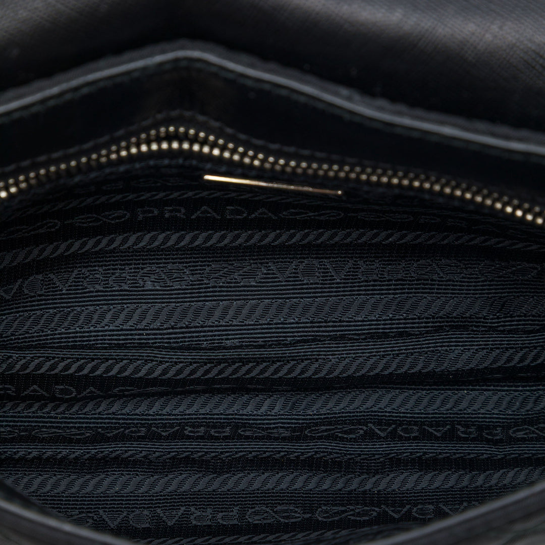 Prada Sac bandoulière Impuntu Tessuto Noir – vue 4 – GABY PARIS