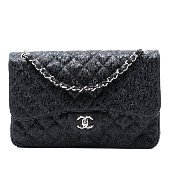 Chanel Jumbo Classic Caviar Double rabat