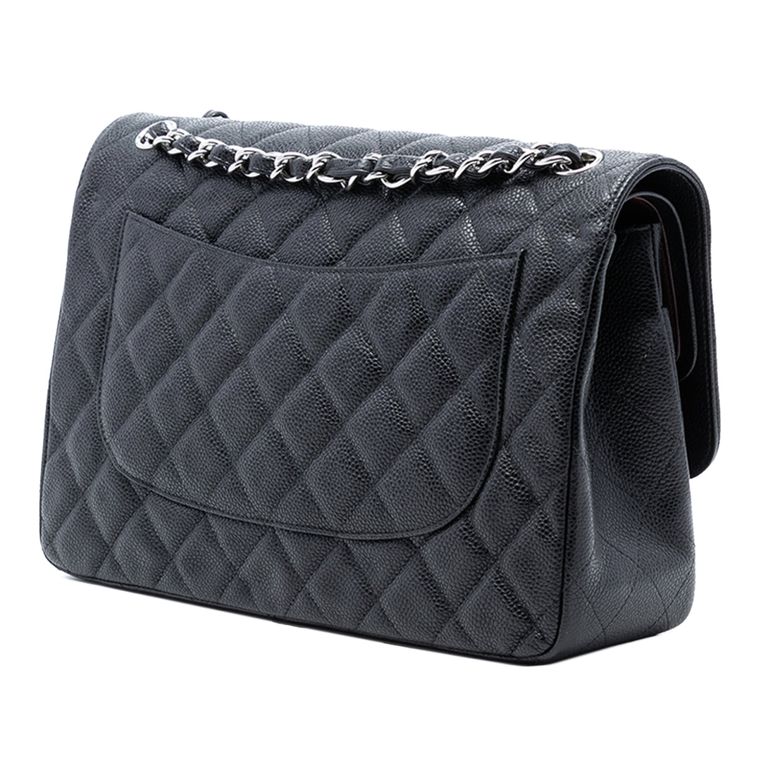 Chanel Jumbo Classic Caviar Double rabat