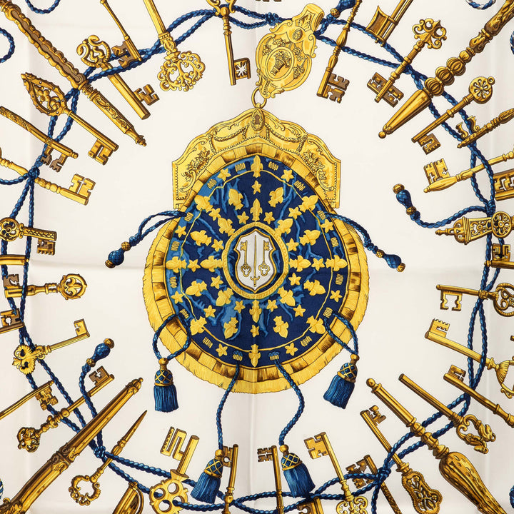 Les Cles Foulard 90 Bleu