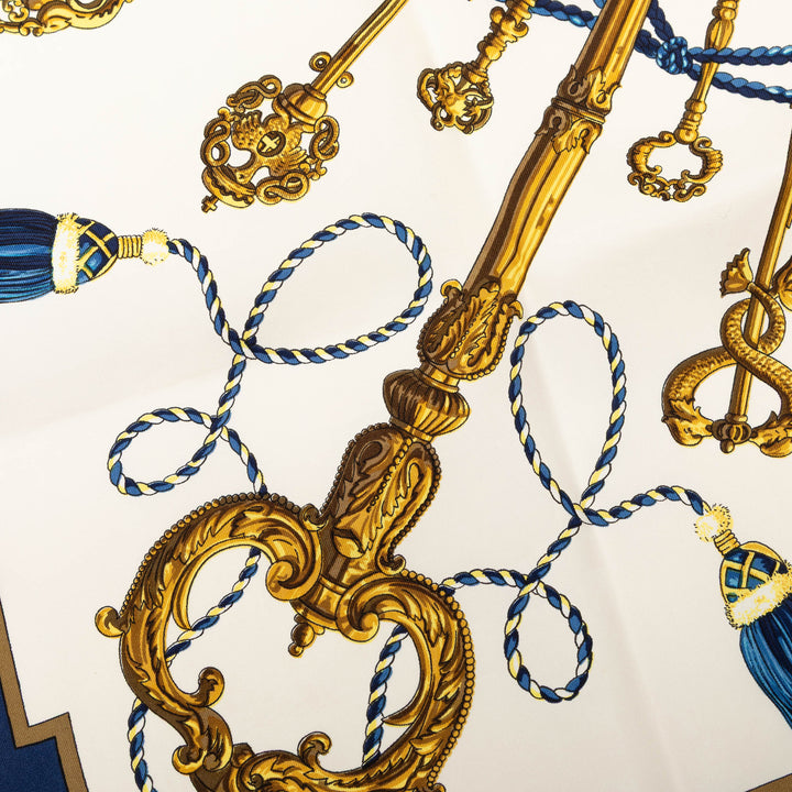 Les Cles Foulard 90 Bleu