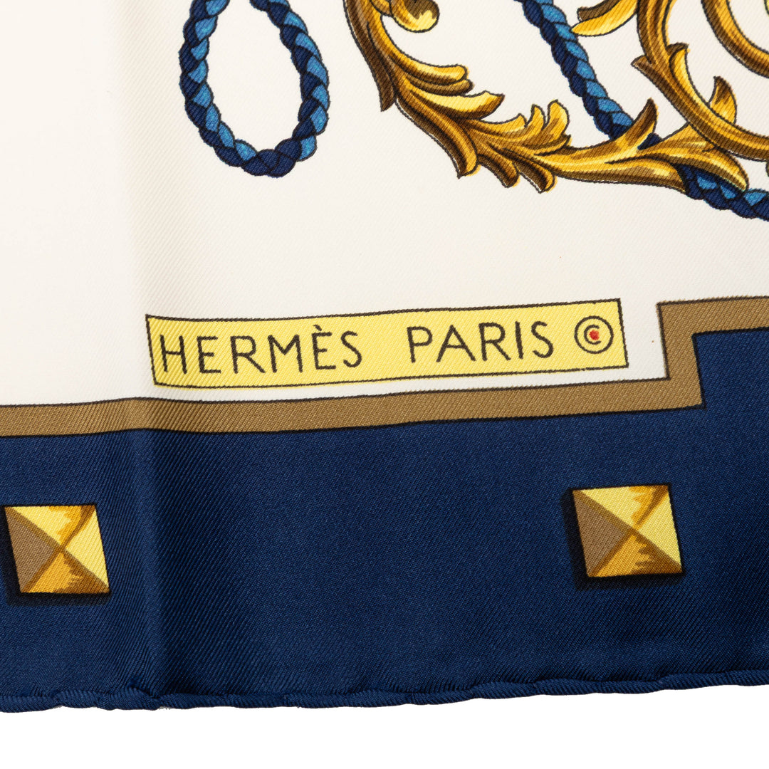Les Cles Foulard 90 Bleu