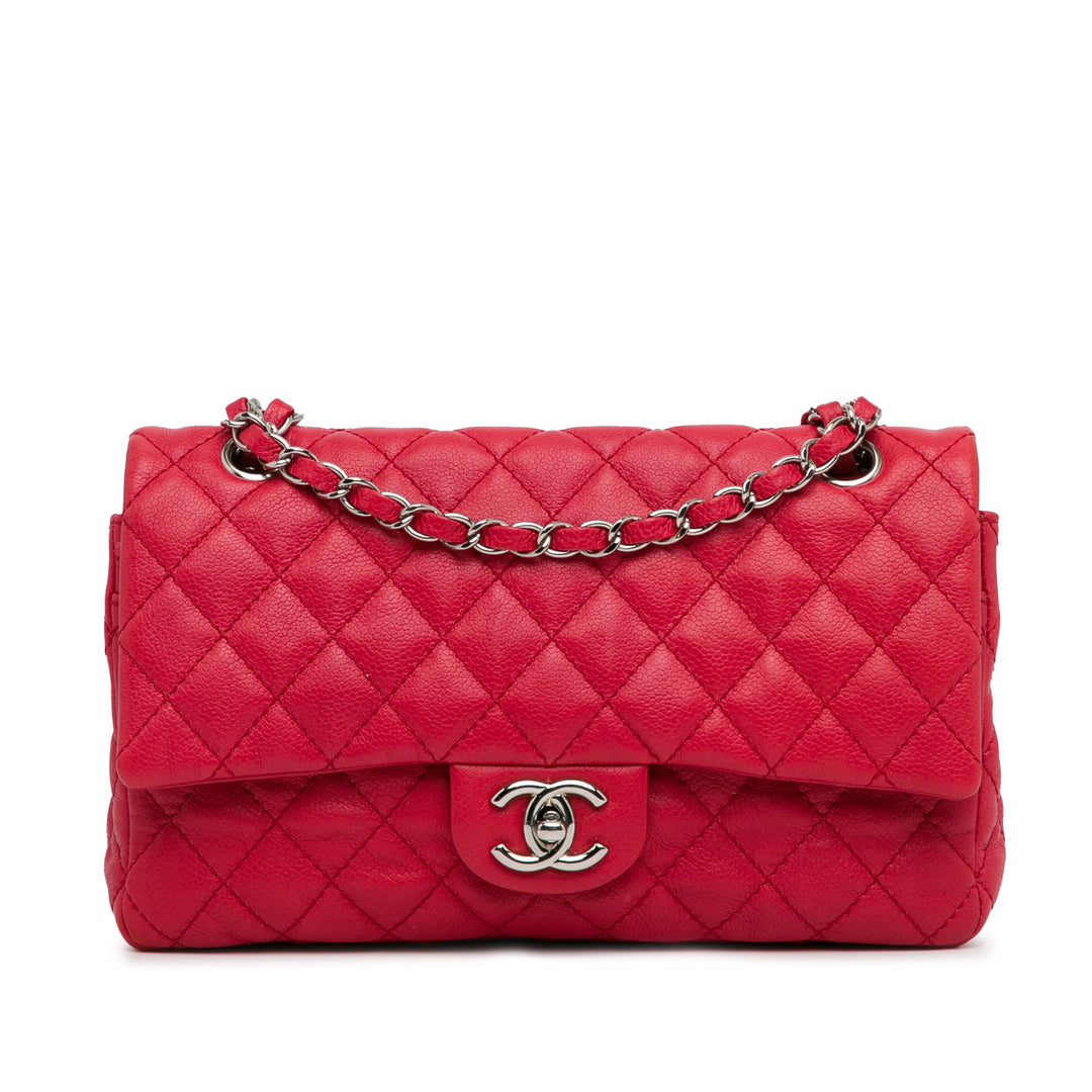 Medium Classic Caviar Double Flap Red - Gaby Paris