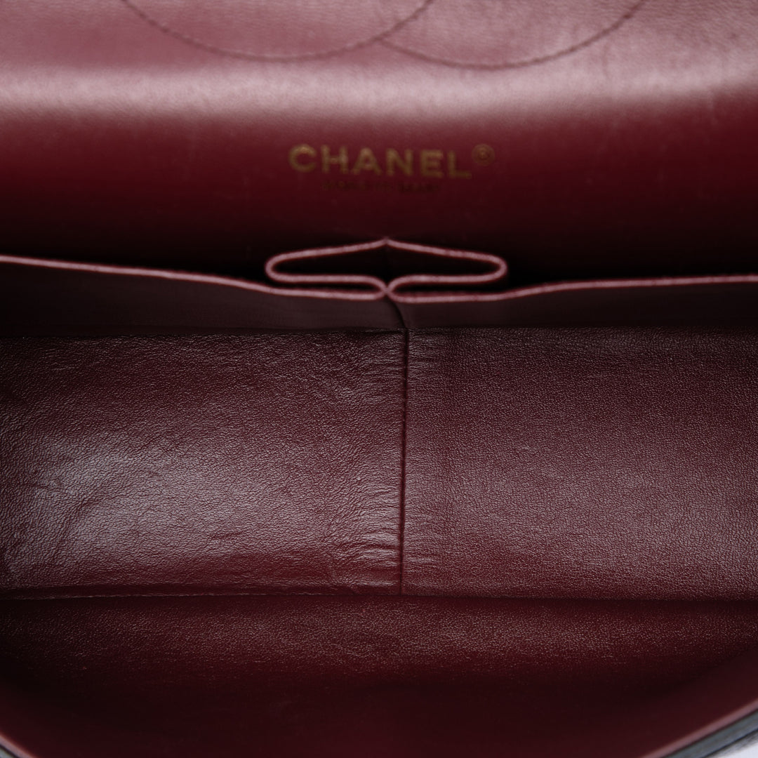 Classic Double rabat Jumbo Cuir caviar Noir