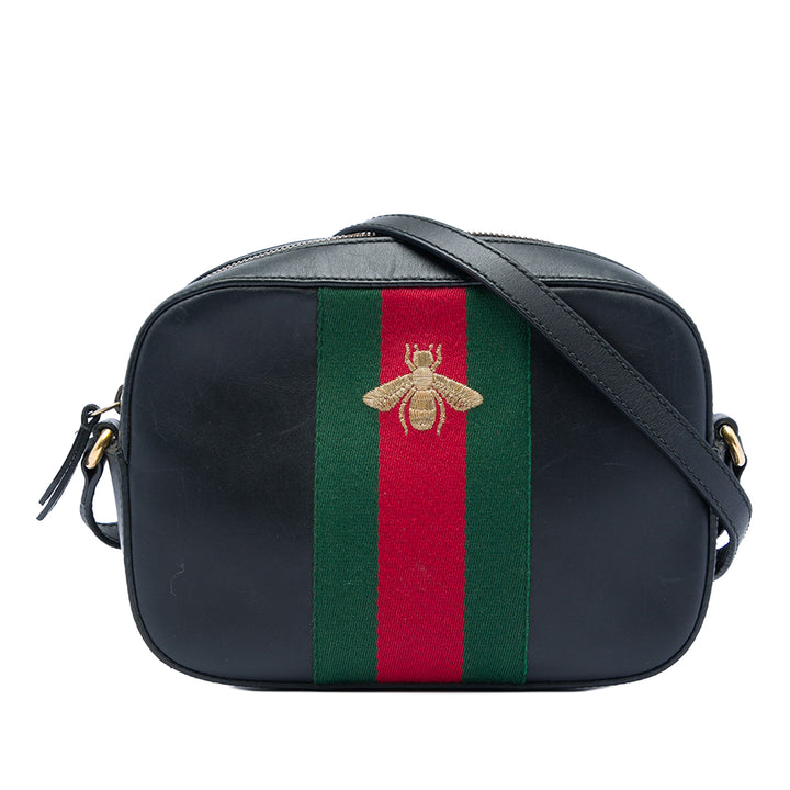 Gucci Cuir de veau Web Webby Bee Sac caméra