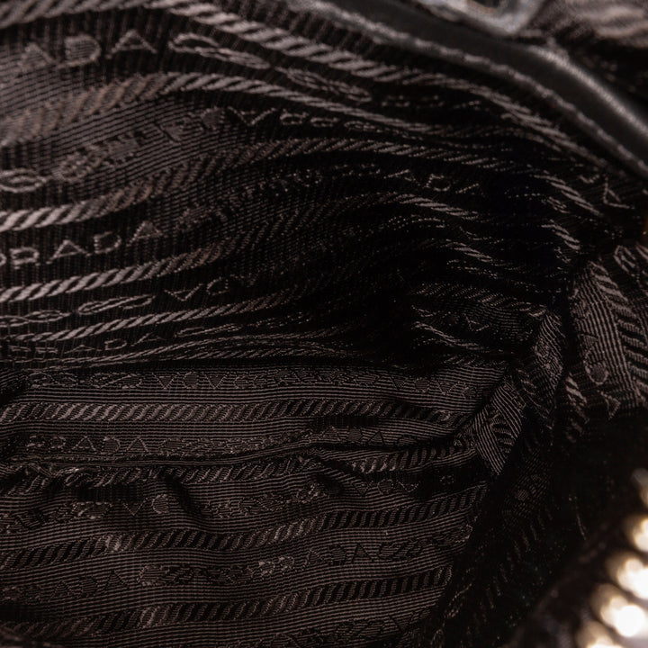Prada Cross Leather Bag Black - Gaby Paris