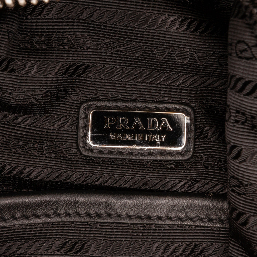 Prada Cross Leather Bag Black - Gaby Paris