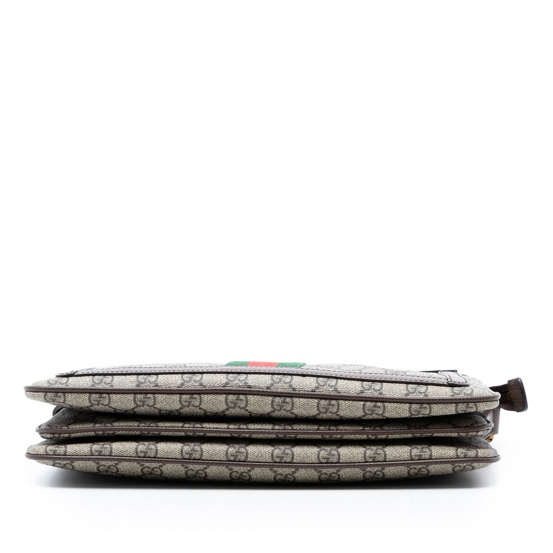 Gucci Medium GG Supreme Web Ophidia Sac porté croisé