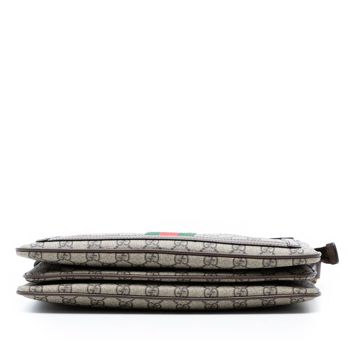 Gucci Medium GG Supreme Web Ophidia Sac porté croisé