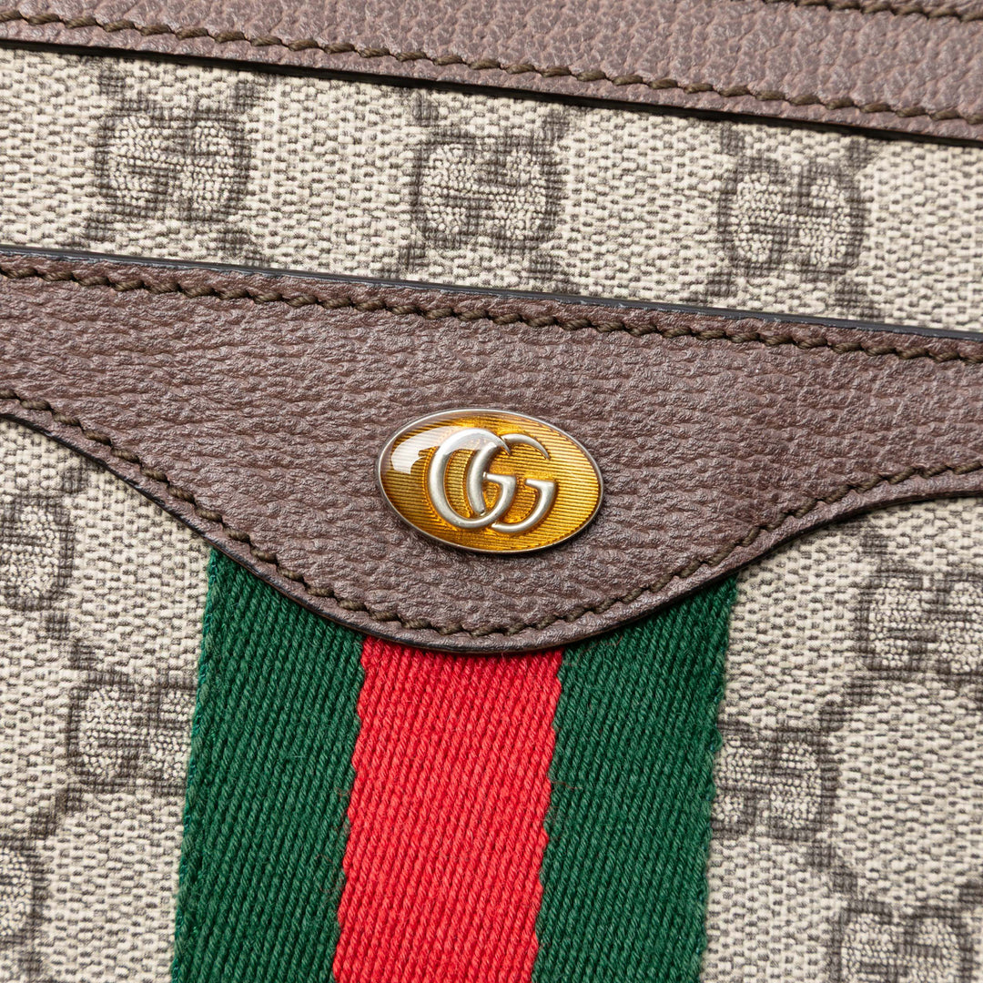 Gucci Medium GG Supreme Web Ophidia Sac porté croisé