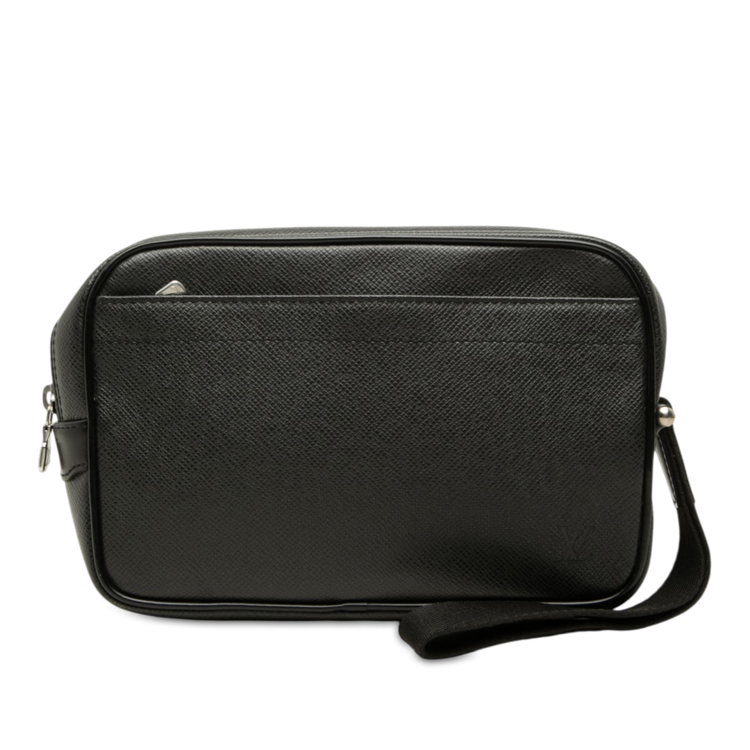 Louis Vuitton Taiga Pochette Kaluga Noir – vue principale – GABY PARIS