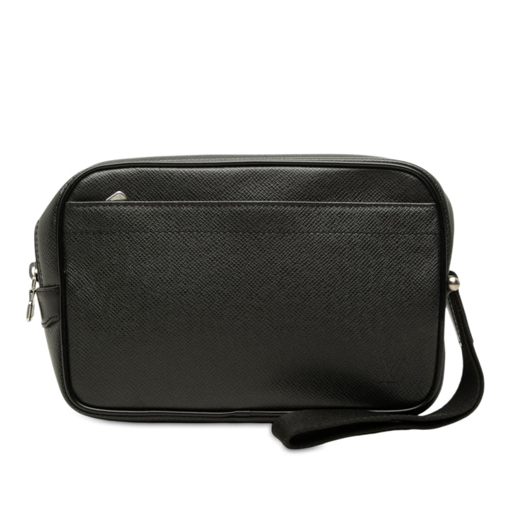 Louis Vuitton Taiga Pochette Kaluga Noir – vue principale – GABY PARIS