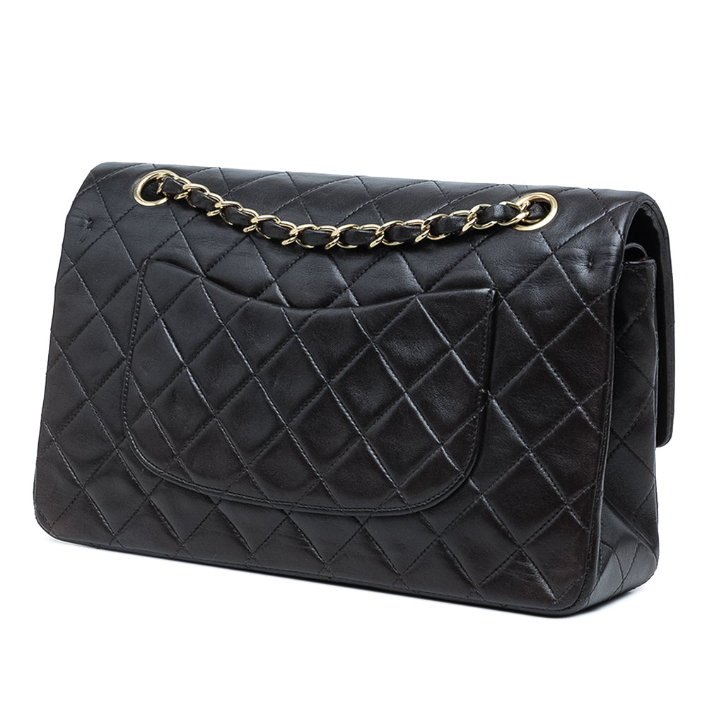 Chanel Classic Double rabat Moyen Cuir d'agneau Noir – vue 2 – GABY PARIS